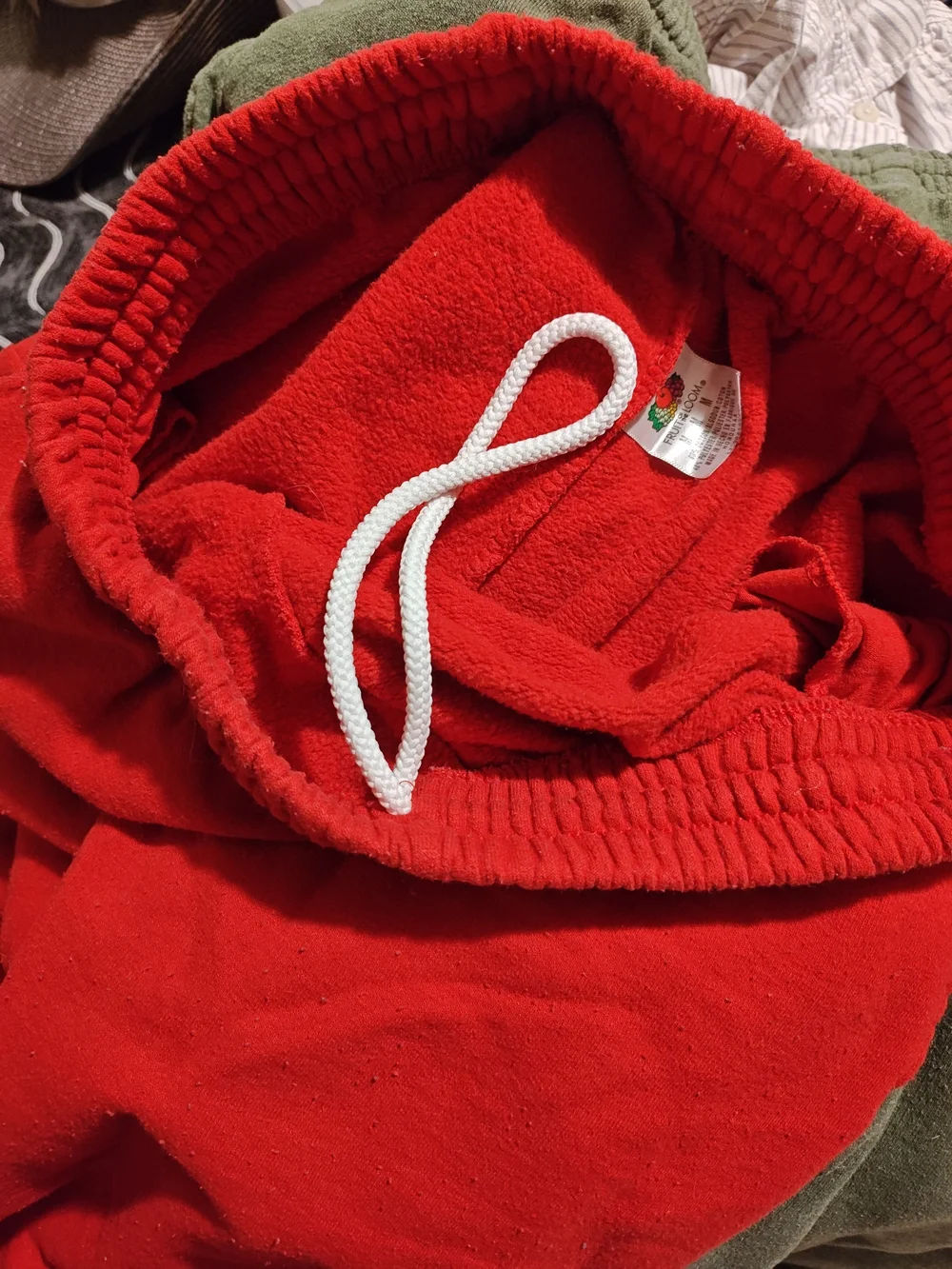 Fruit of the Loom Red Kids Sweatpants with Elastic Waist